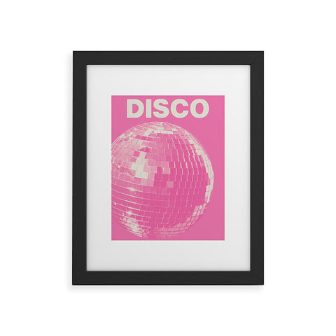 April Lane Art Pink Disco Ball I Framed Art Print