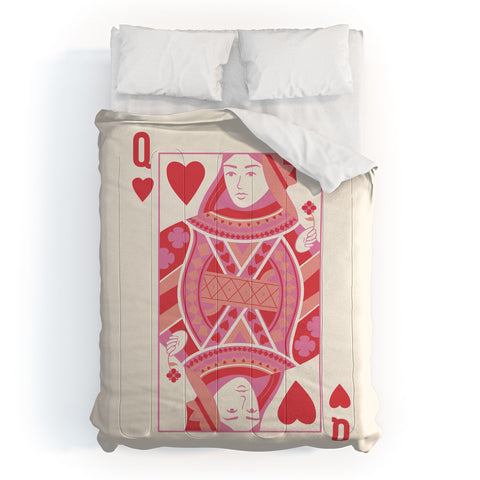 April Lane Art Queen of Hearts II Comforter