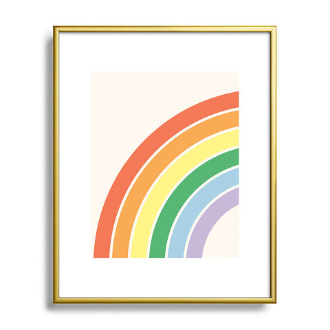 April Lane Art Rainbow III Metal Framed Art Print