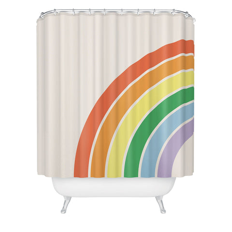 April Lane Art Rainbow III Shower Curtain