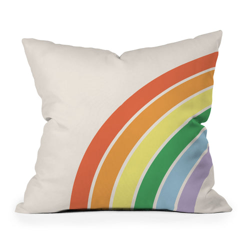 April Lane Art Rainbow III Throw Pillow