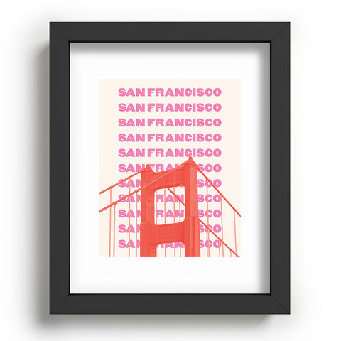 April Lane Art San Francisco Golden Gate Bridge Recessed Framing Rectangle