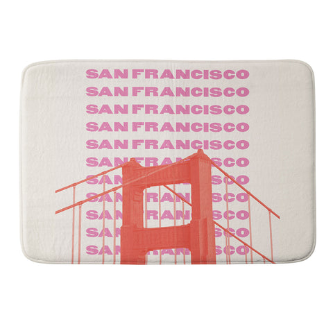 April Lane Art San Francisco Golden Gate Bridge Memory Foam Bath Mat