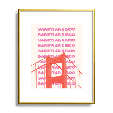 April Lane Art San Francisco Golden Gate Bridge Metal Framed Art Print