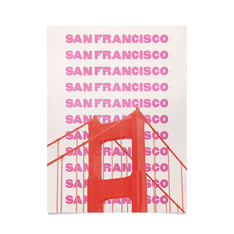April Lane Art San Francisco Golden Gate Bridge Poster
