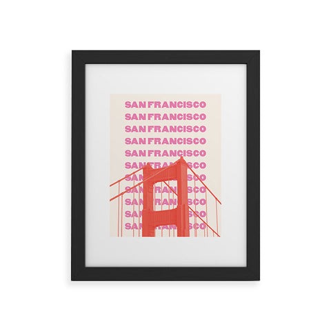 April Lane Art San Francisco Golden Gate Bridge Framed Art Print
