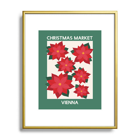 April Lane Art Vienna Christmas Market Metal Framed Art Print