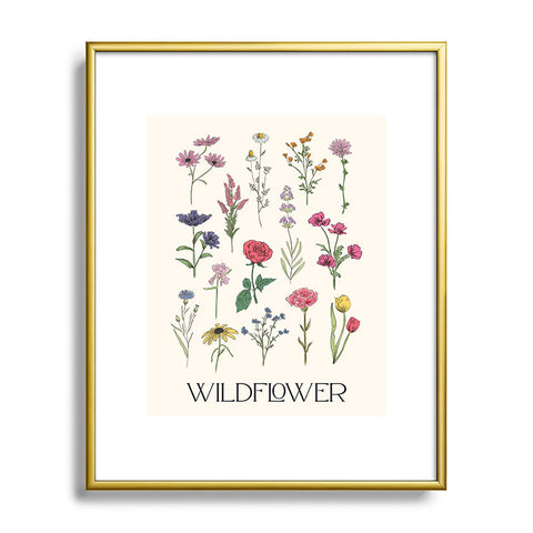 April Lane Art Wildflower I Metal Framed Art Print