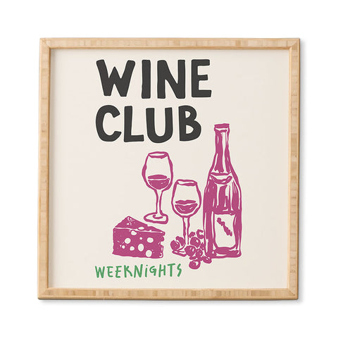 April Lane Art Wine Club Framed Wall Art