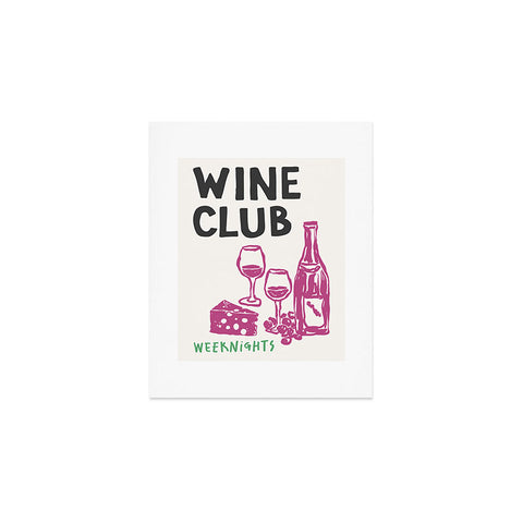 April Lane Art Wine Club Art Print