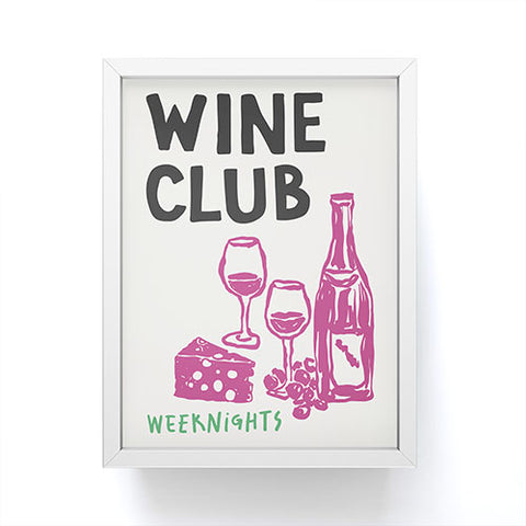 April Lane Art Wine Club Framed Mini Art Print