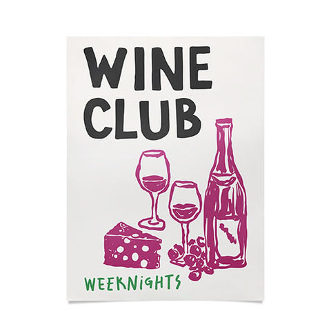 April Lane Art Wine Club Poster