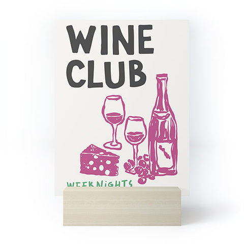 April Lane Art Wine Club Mini Art Print