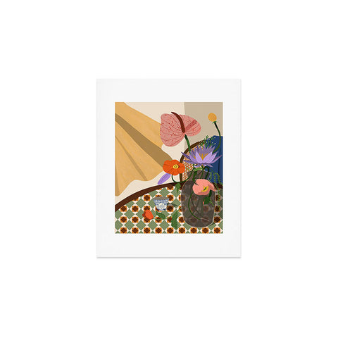 artyguava Flowers on the Dining Table Art Print