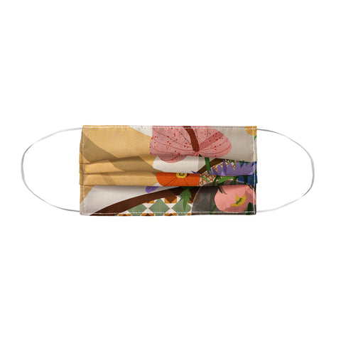 artyguava Flowers on the Dining Table Face Mask