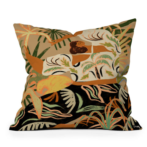 artyguava Nature Embrace Throw Pillow