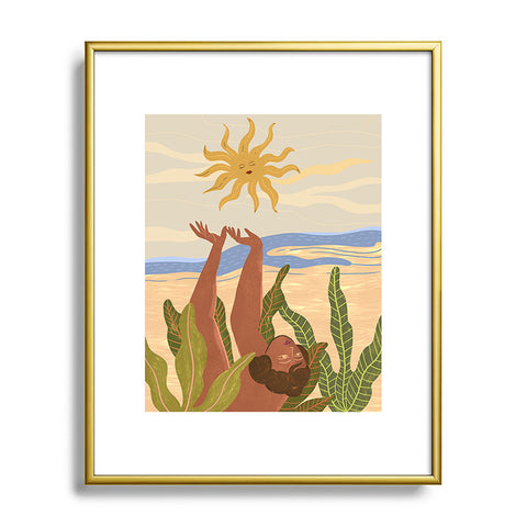 artyguava Sun Salutation II Metal Framed Art Print