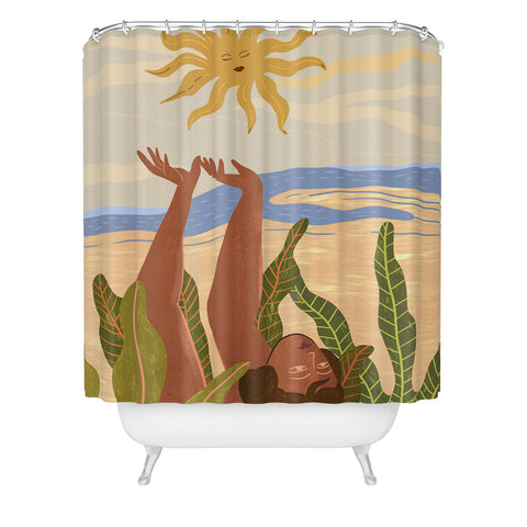 artyguava Sun Salutation II Shower Curtain