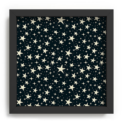 Avenie Black And White Stars Recessed Framing Square