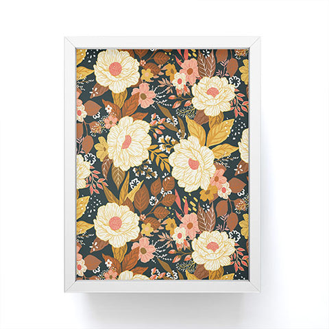 Avenie Boho Floral Autumn Framed Mini Art Print