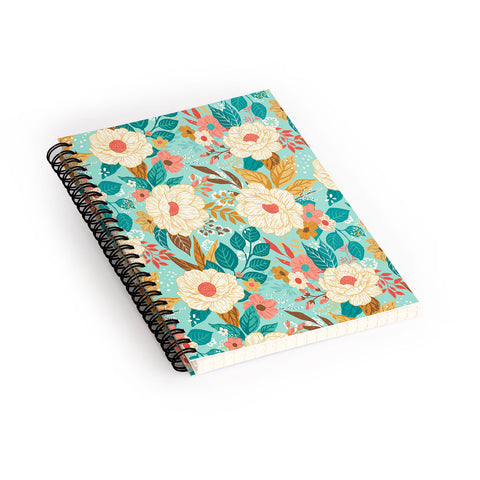 Avenie Boho Floral Summer Spiral Notebook