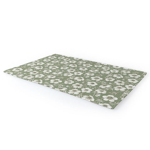 Avenie Buttercup Flowers In Sage Area Rug