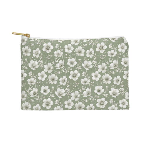 Avenie Buttercup Flowers In Sage Pouch