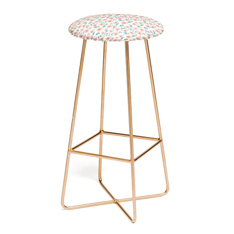 Avenie Buttercups In Vintage Pink Bar Stool