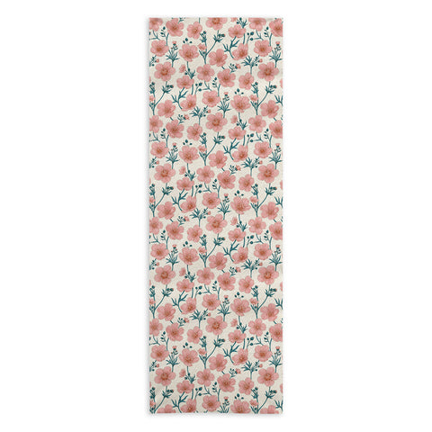 Avenie Buttercups In Vintage Pink Yoga Towel