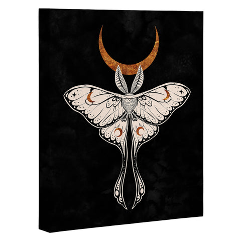 Avenie Celestial Luna Moth Art Canvas