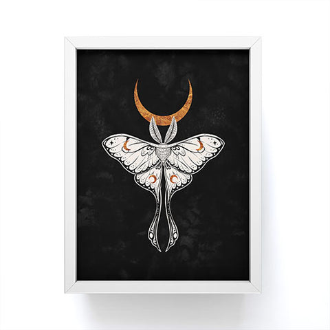 Avenie Celestial Luna Moth Framed Mini Art Print
