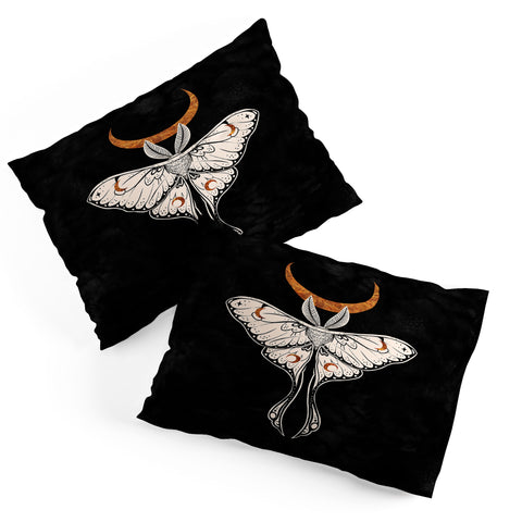 Avenie Celestial Luna Moth Pillow Shams