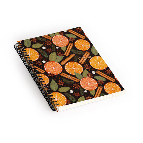 Avenie Christmas Yule Spices Spiral Notebook