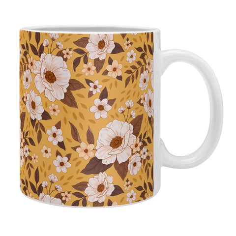 Avenie Delicate Fall Florals Coffee Mug