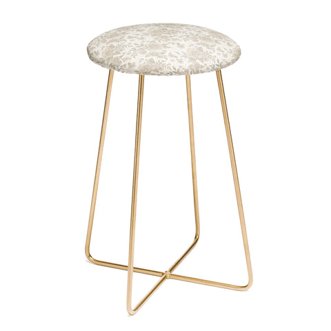Avenie Delicate Flowers Counter Stool