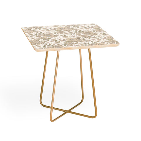 Avenie Delicate Flowers Side Table