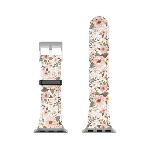 Avenie Delicate Pink Flowers Apple Watch Band
