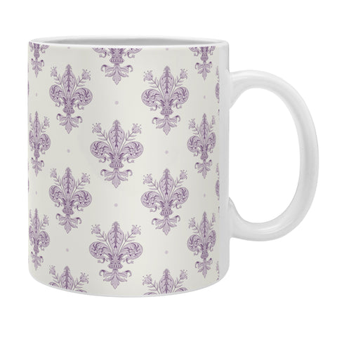 Avenie Fleur De Lis French Lavender Coffee Mug