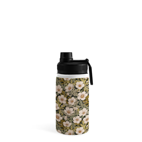 Avenie Floral Meadow Spring Green I Water Bottle