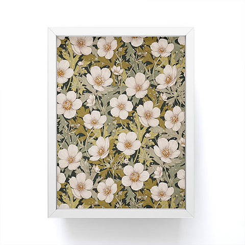 Avenie Floral Meadow Spring Green I Framed Mini Art Print