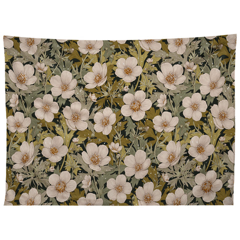 Avenie Floral Meadow Spring Green I Tapestry