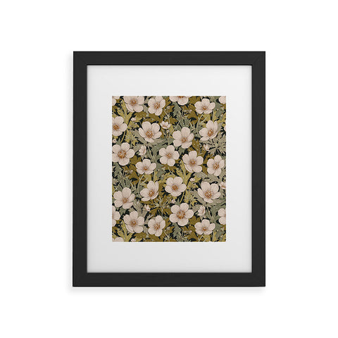 Avenie Floral Meadow Spring Green I Framed Art Print