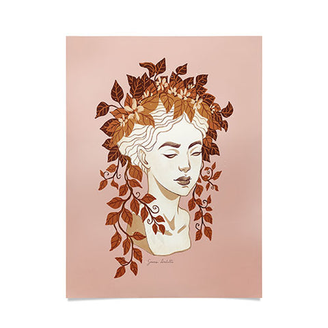 Avenie Goddess Planter Left Autumn Poster