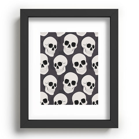 Avenie Goth Skulls Recessed Framing Rectangle