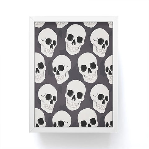 Avenie Goth Skulls Framed Mini Art Print