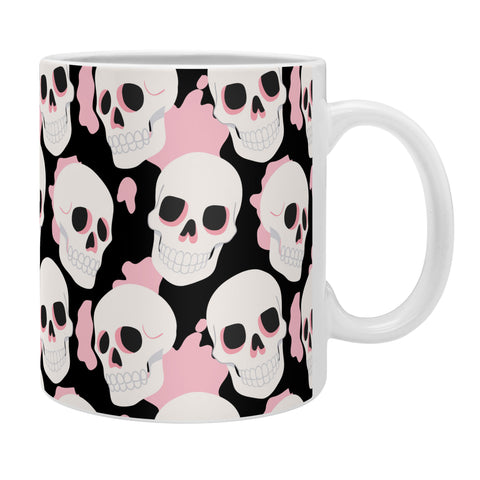 Avenie Goth Skulls Pink Coffee Mug