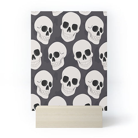Avenie Goth Skulls Mini Art Print
