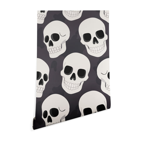 Avenie Goth Skulls Wallpaper