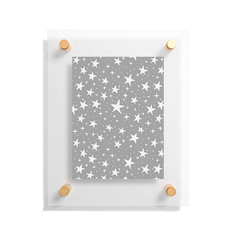 Avenie Grey Stars Floating Acrylic Print