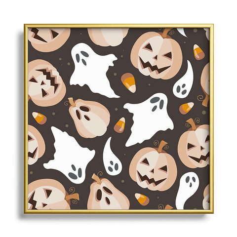 Avenie Halloween Collection I Square Metal Framed Art Print